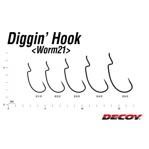 Decoy Worm 21 Diggin Hook 3/0